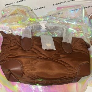 Stoney Clover Lane Brown Quilted Mini Bag